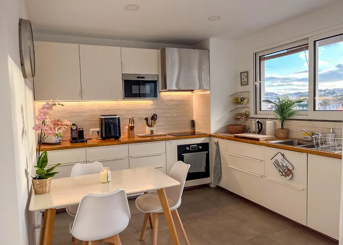 The Luzia House - 4br - Ac, Large Kitchen, Living Room, Free Parking, Gardens, Terraces, Sun Exposure Day - Coliving 民宿 丰沙尔